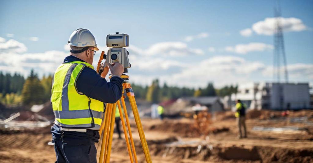 Property in Stephenville, TX being surveyed for slope, drainage, and soil conditions